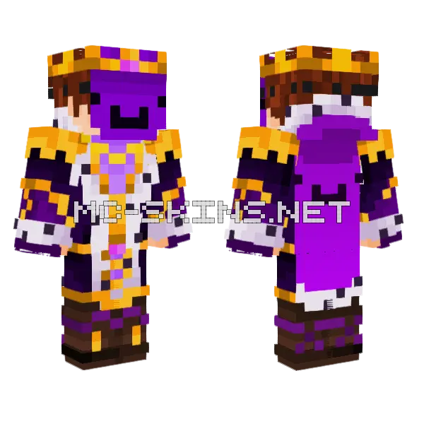 Purple Royal Outfit, front and back