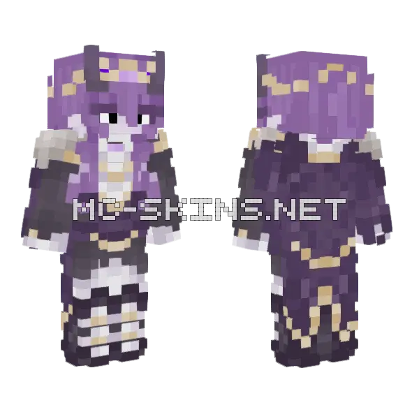 Purple Royal Robes, front and back