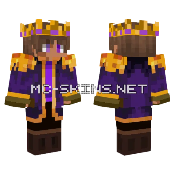 Purple Royal Robes, front and back