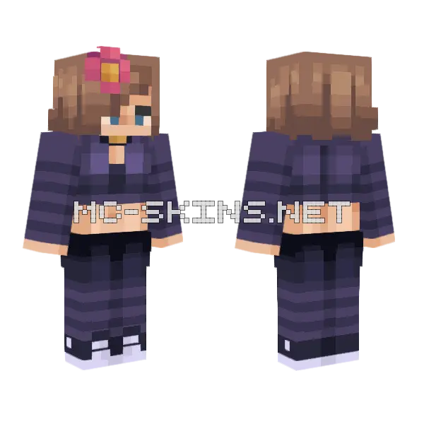 Purple School Uniform, front and back