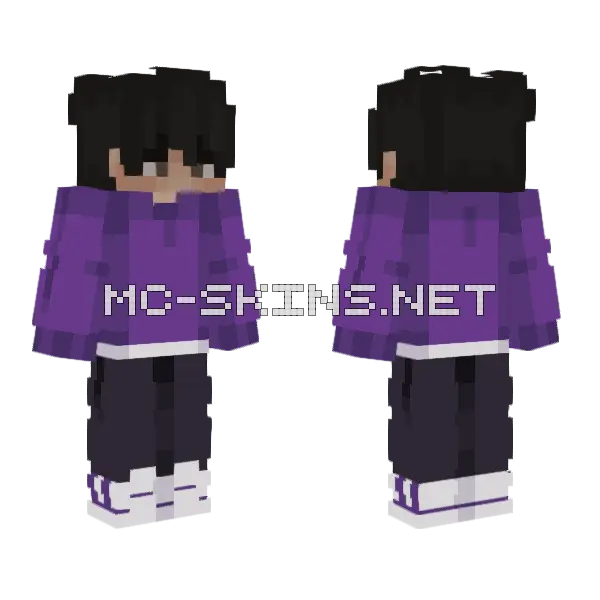 Purple School Uniform, front and back