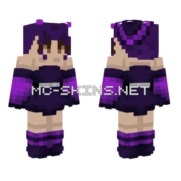 Purple School Uniform, front and back