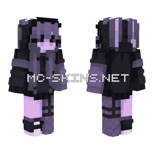 Purple Skin Minecraft skin, front and back