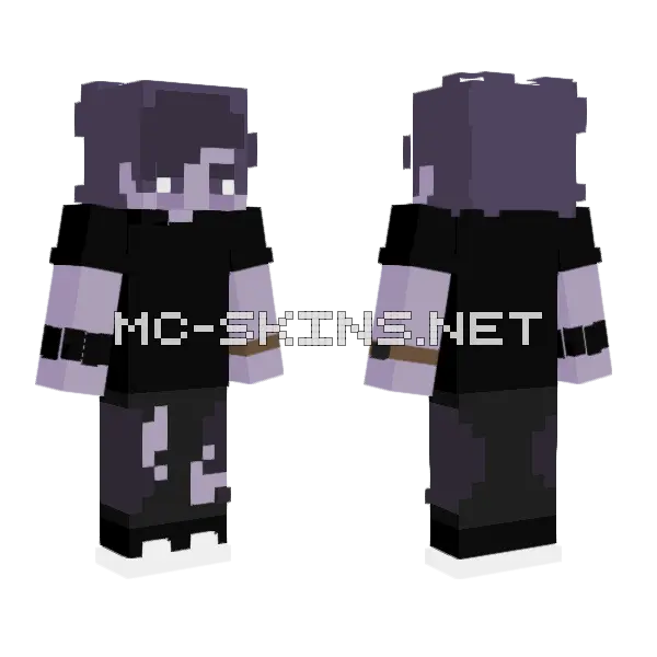 Purple Suit Minecraft skin, front and back