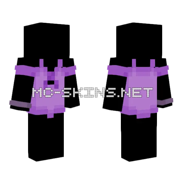 Purple Swimsuit Outfit Base Minecraft skin, front and back