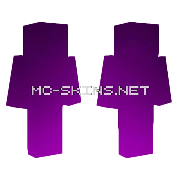 Purple Synthwave Skin Minecraft skin, front and back