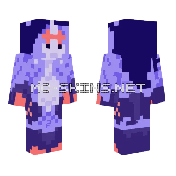 Purple Unicorn Princess, front and back
