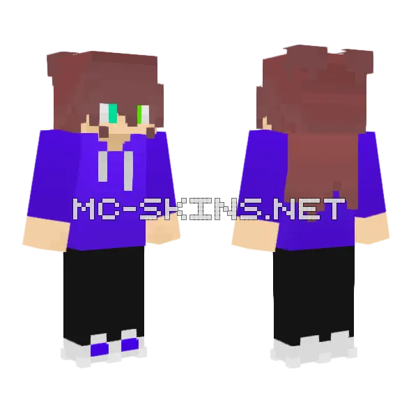 Purple Uniform Boy, front and back