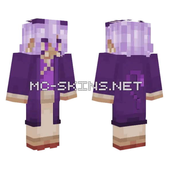 Purple Witch Girl, front and back