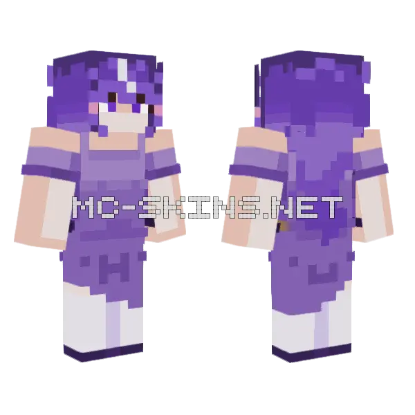 Purple Zen Outfit, front and back