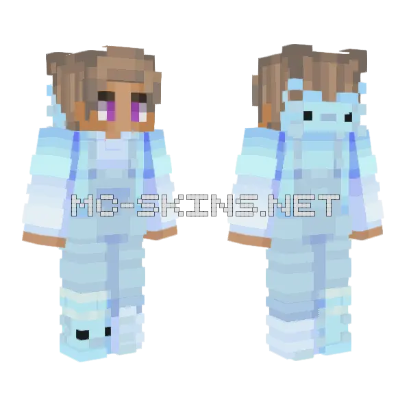 Purpled Skin Minecraft skin, front and back