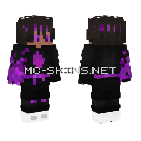 Purplefrags Skin Minecraft skin, front and back