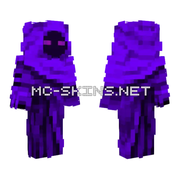 Purplified Monster Minecraft skin, front and back