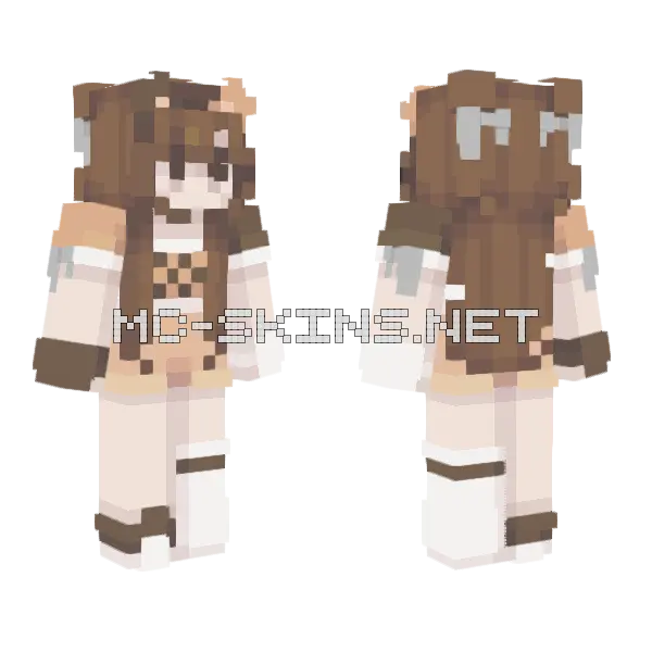 Purr Fection Minecraft skin, front and back