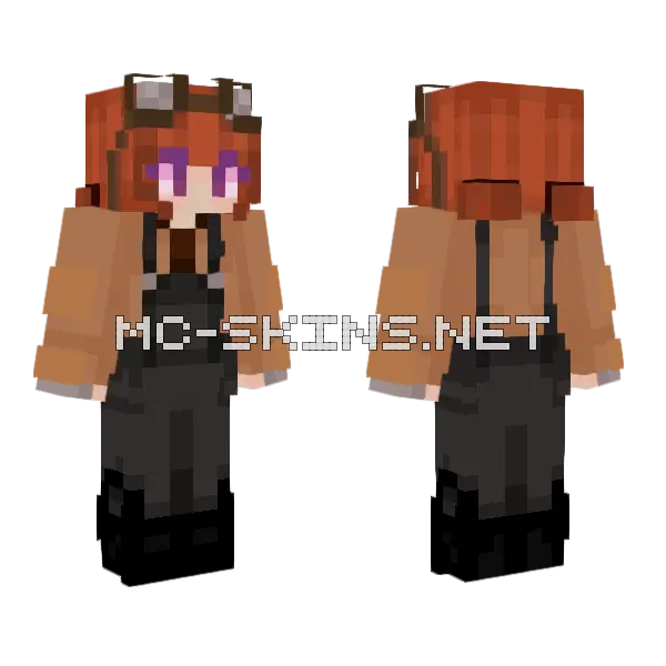 Put On Your Sunday Clothes Minecraft skin, front and back