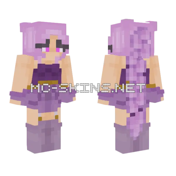 Pwincess Desc Minecraft skin, front and back