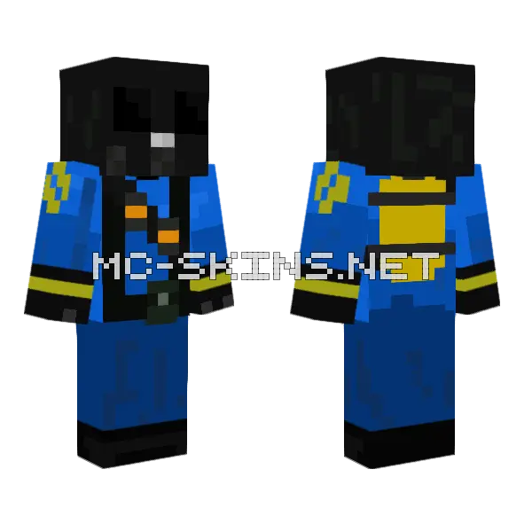 Pyro TF2 Skin Minecraft skin, front and back