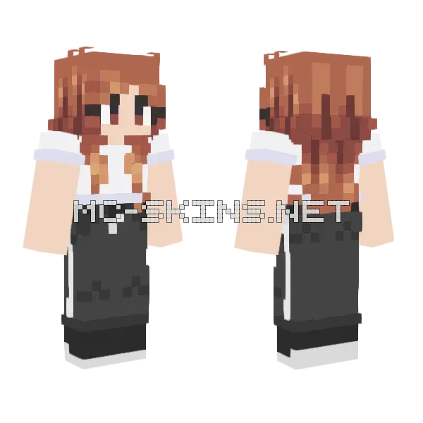 qcfqcfq Maid Outfit Minecraft skin, front and back