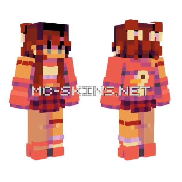 Quack Duck Skin Minecraft skin, front and back