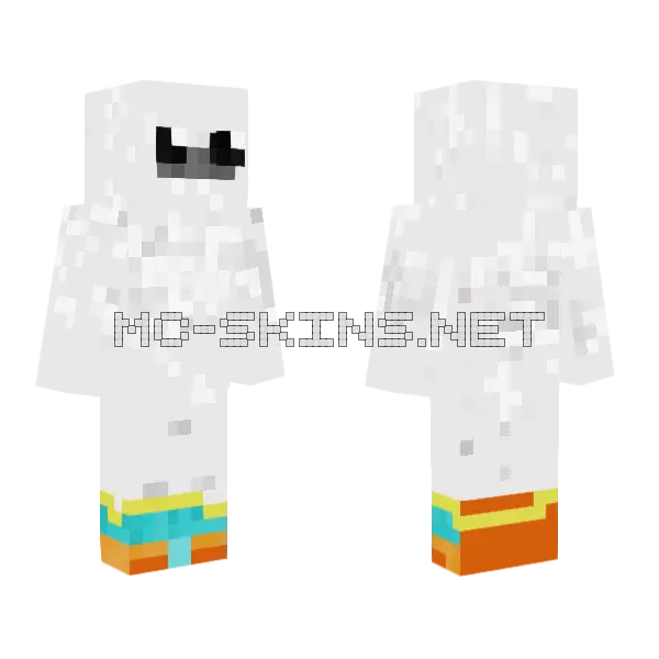 Quack Minecraft skin, front and back