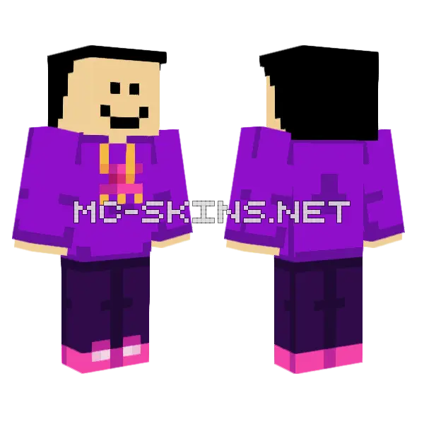 Quackity Planet Duck Car Minecraft skin, front and back