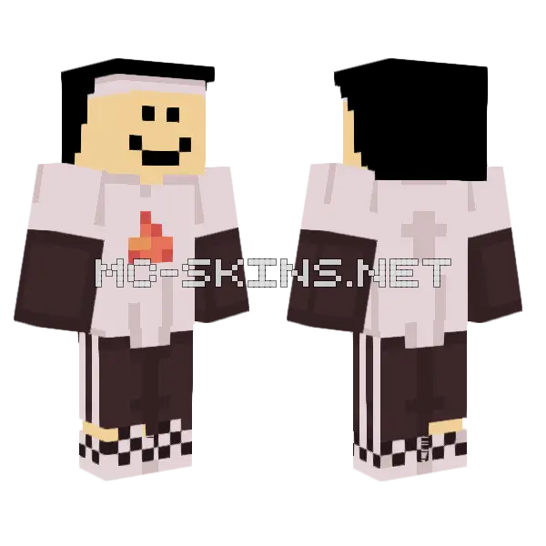 Quackity Sapnap Minecraft skin, front and back