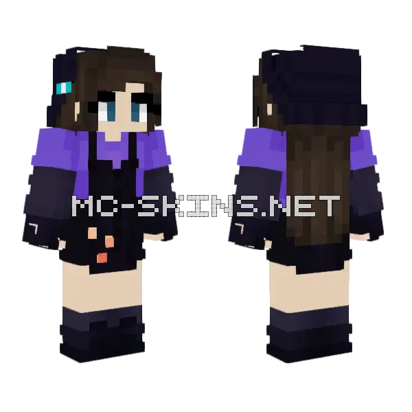 Quacks 2 Minecraft skin, front and back