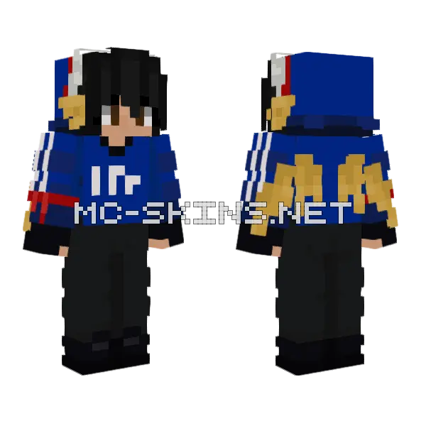 Quacks Minecraft skin, front and back