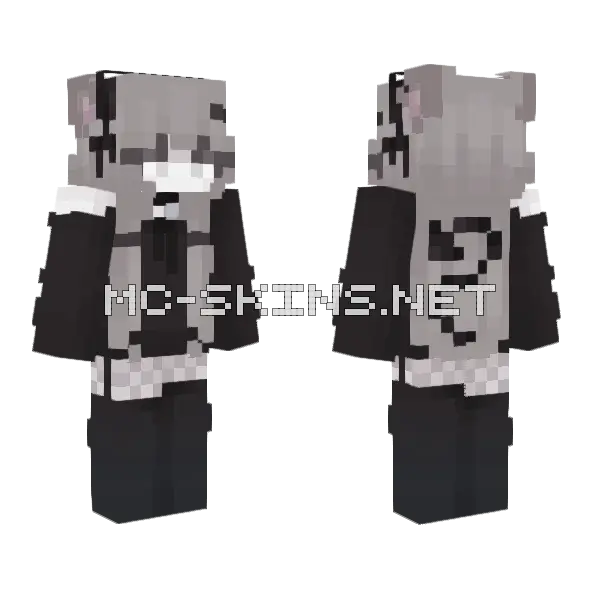 Quandary Minecraft skin, front and back