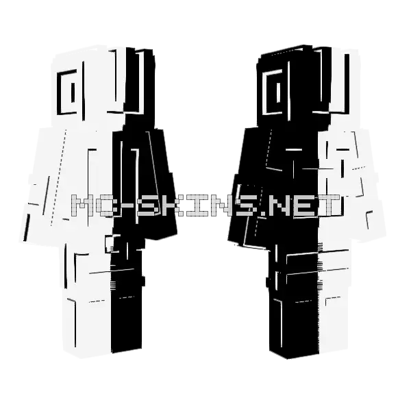 Quantumblaze Collab Minecraft skin, front and back