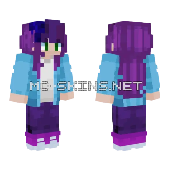 Queeenh Minecraft skin, front and back