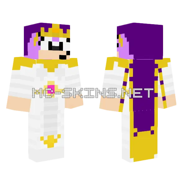 Queen Aleena Minecraft skin, front and back