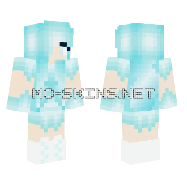 Queen Noelle Frost Elves Minecraft skin, front and back