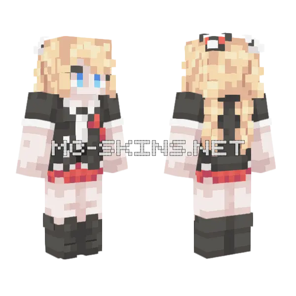 Queen Of Despair Minecraft skin, front and back