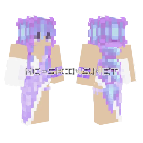Queen Solana Revamp Minecraft skin, front and back