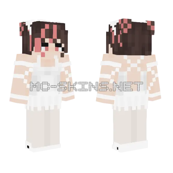 Quency Masquerade Swan Minecraft skin, front and back