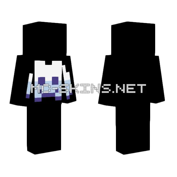 Question Frog Minecraft skin, front and back
