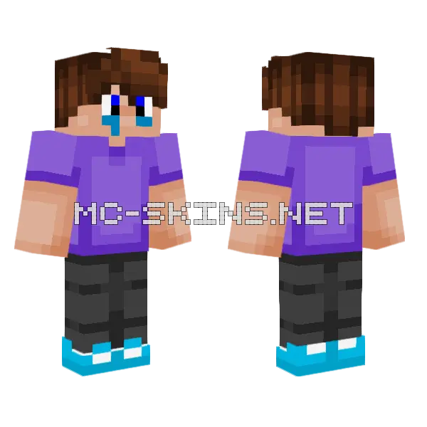 Quick Check In Minecraft skin, front and back