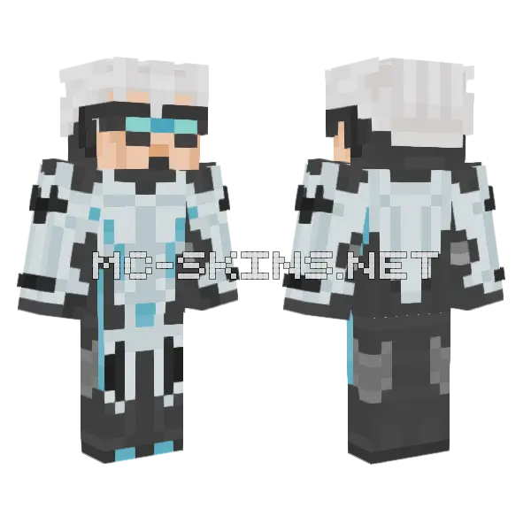 Quicksilver Avengers Entry Minecraft skin, front and back