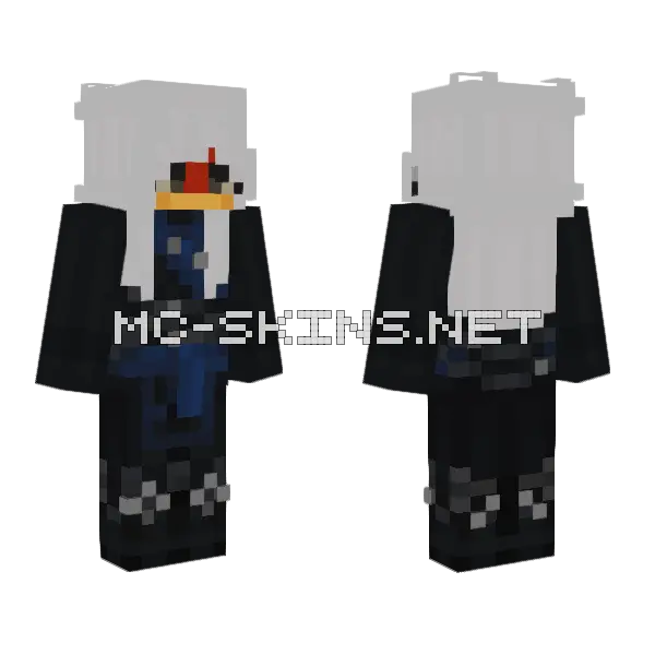 Quiet One Harumi Ninjago Minecraft skin, front and back