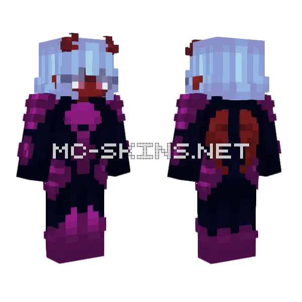 Quim Armor Redesign OC Minecraft skin, front and back