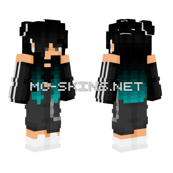 Quinn Minecraft skin, front and back