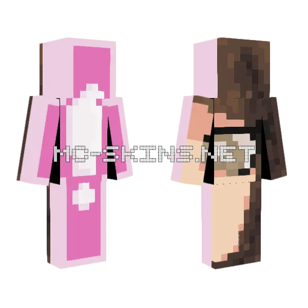 Quitting Skindex Minecraft skin, front and back