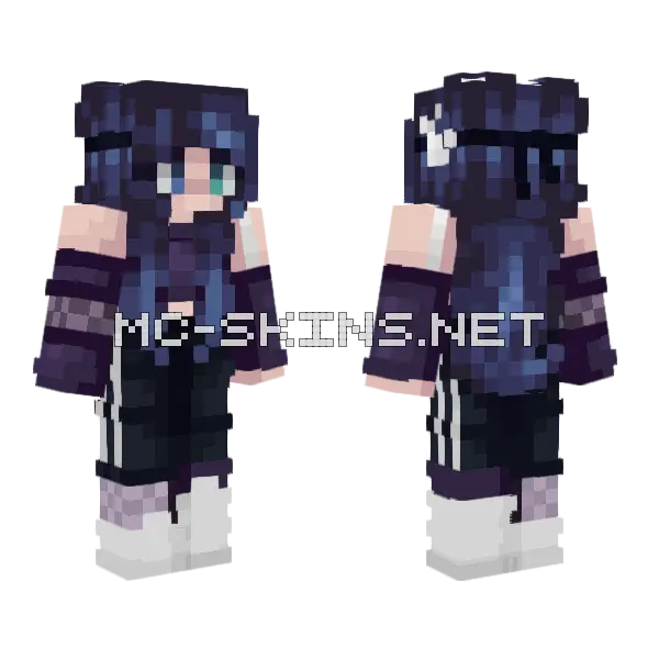 Qwq Mylaxz Minecraft skin, front and back