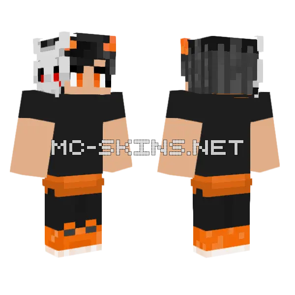 R V N 2 Minecraft skin, front and back