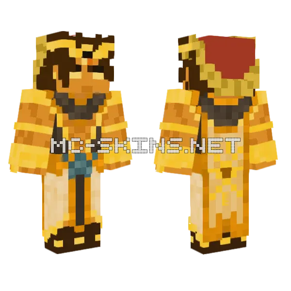 Ra God Minecraft skin, front and back