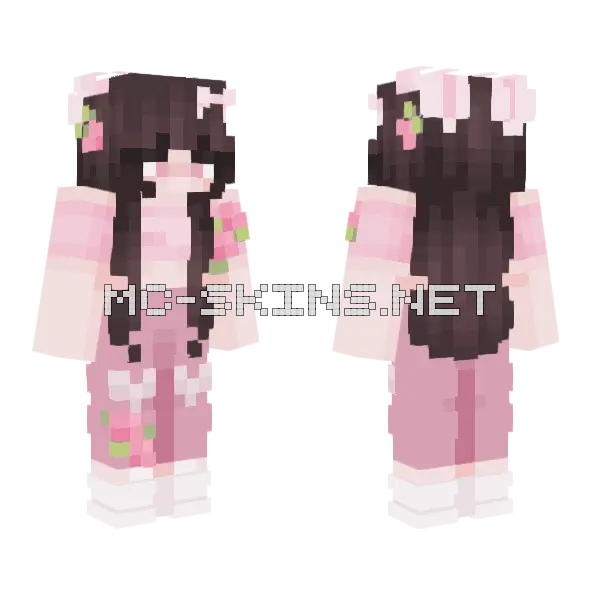 Rabbit Series 1 Minecraft skin, front and back