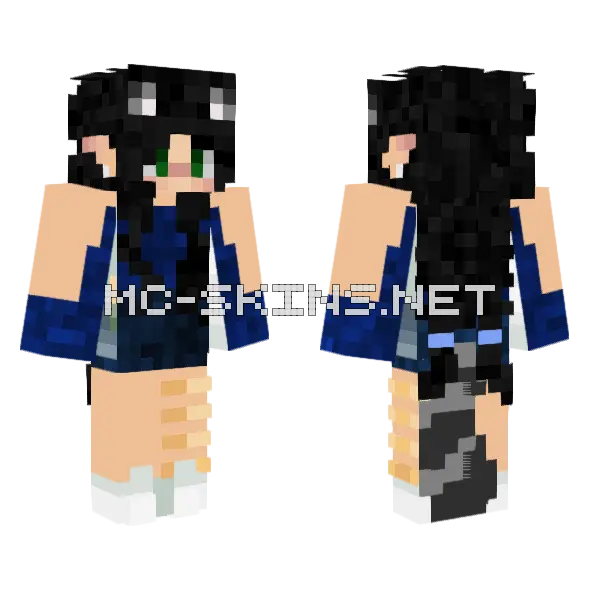Raccoon Skin Minecraft skin, front and back