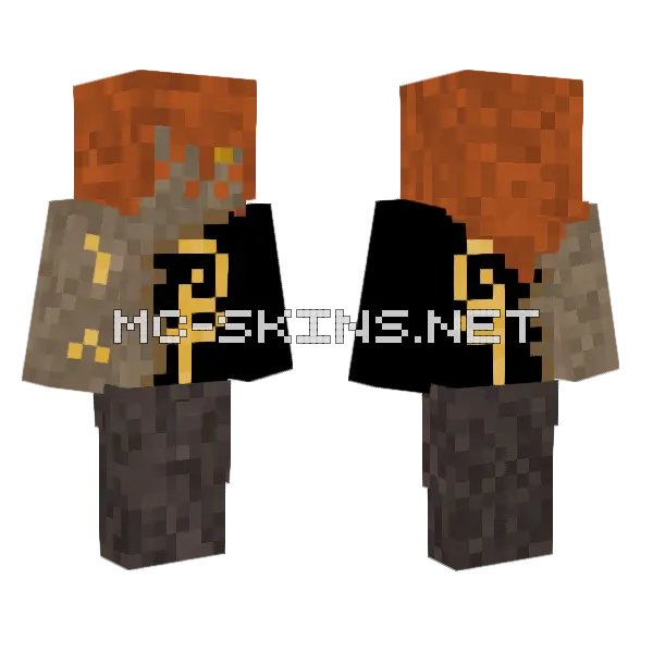Radagon Elden Ring Minecraft skin, front and back