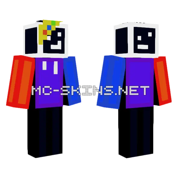 Radio Activ29 Minecraft skin, front and back